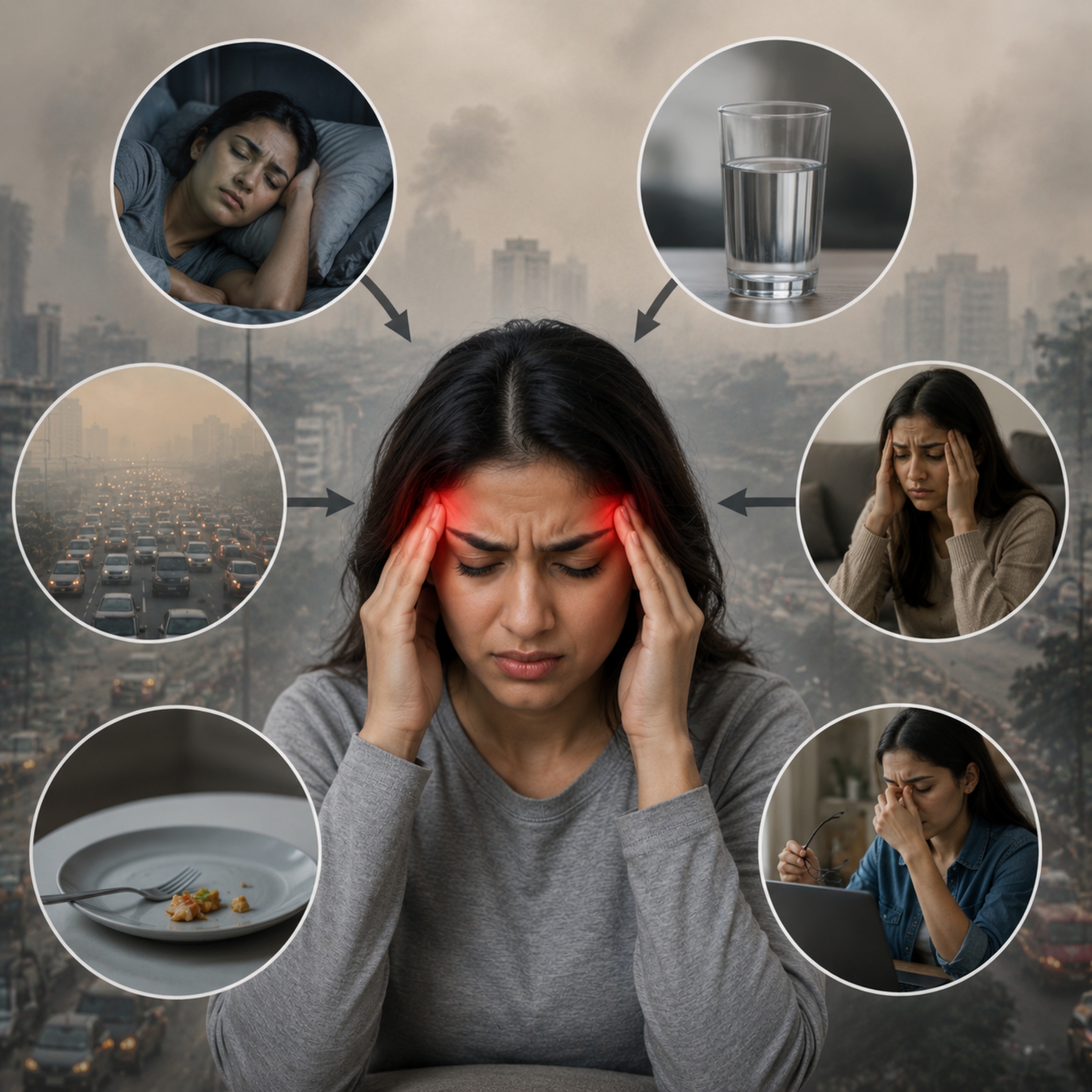 Air pollution increasing migraine headaches in Delhi NCR explained by Dr. Vikas Kathuria