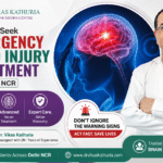 Emergency head injury treatment in Delhi NCR by Dr. Vikas Kathuria, expert neurosurgeon providing advanced brain injury care and emergency neurosurgery.
