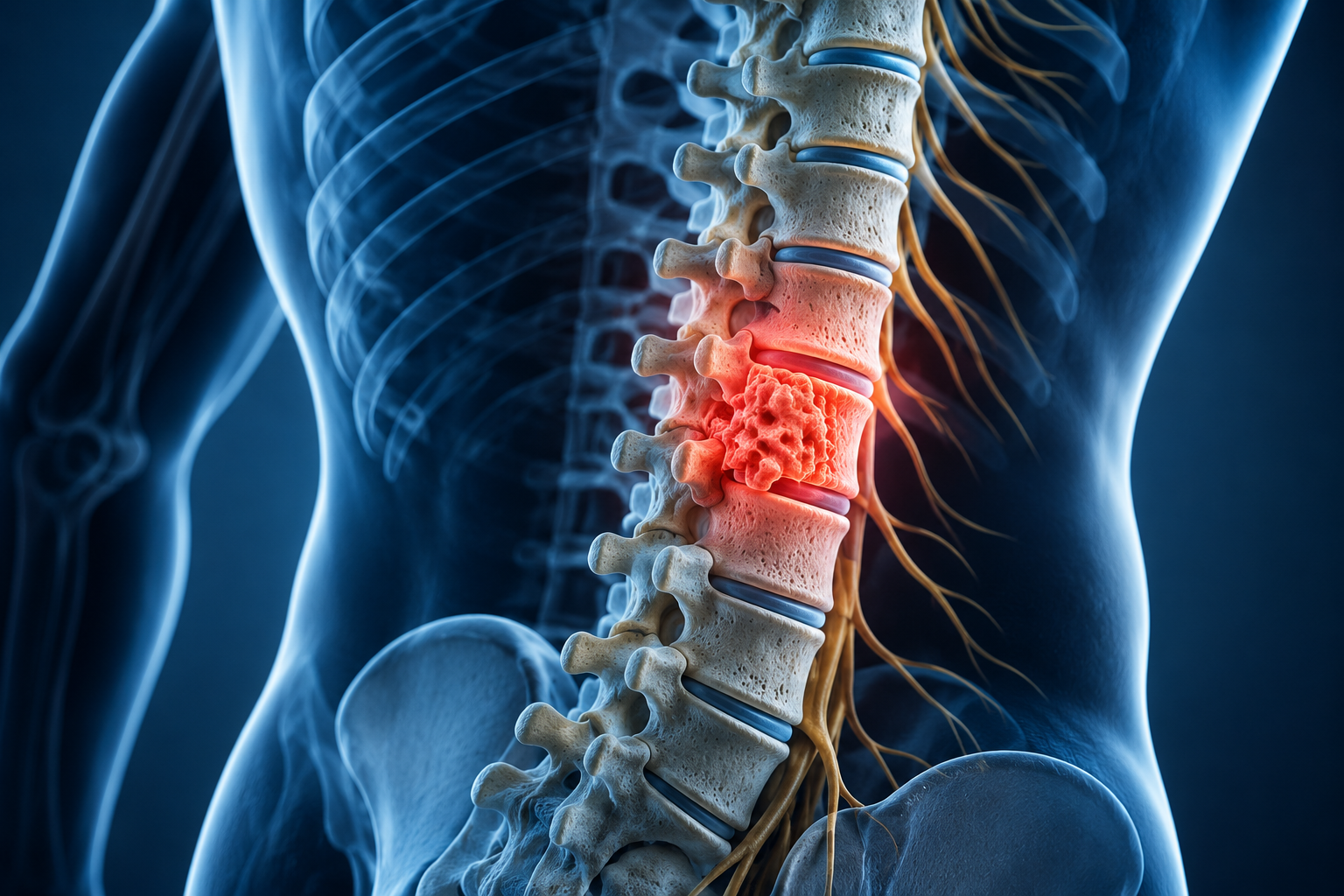 Signs and Symptoms of a Spine Tumor - Back pain, numbness, weakness, difficulty walking, and neurological symptoms