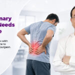 Spine specialist consulting patient for back pain treatment in Gurgaon clinic