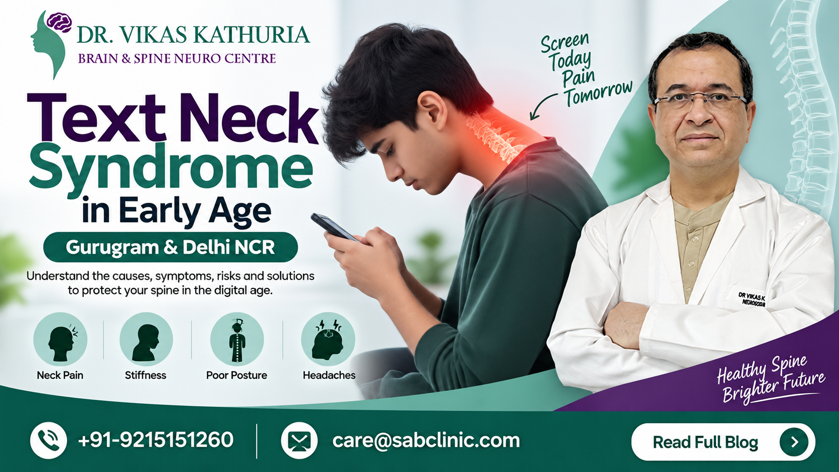 Text Neck Syndrome in Early Age