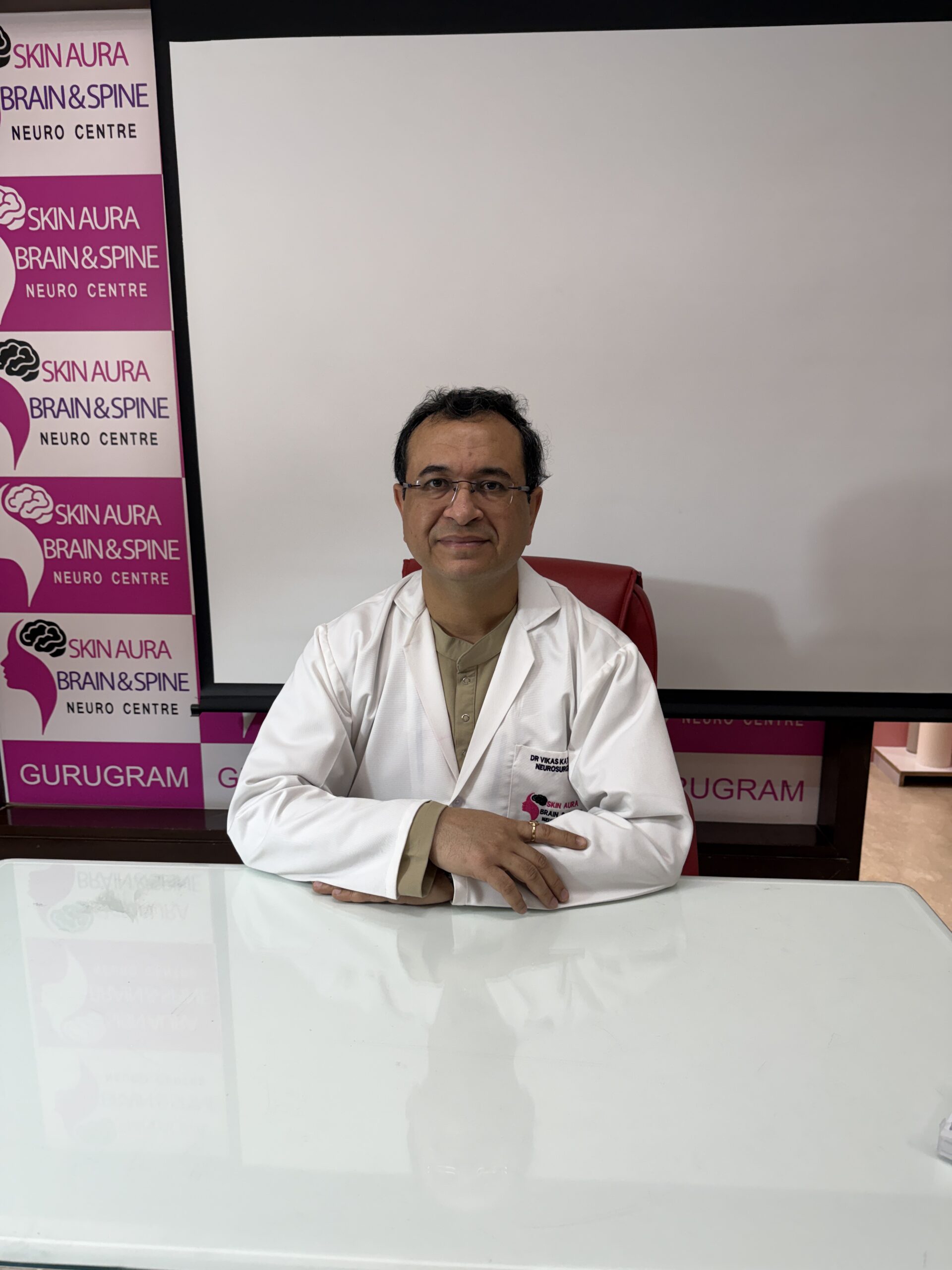 Dr. Vikas Kathuria, neurosurgeon in Gurgaon with 26+ years of experience in epilepsy, brain and spine care